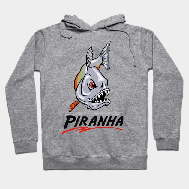 Scary Piranha Hoodie by SuburbanCowboy